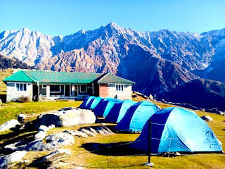 Lodge and camps at triund top 